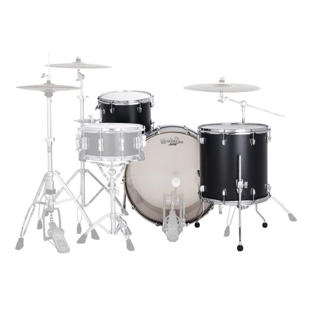 Ludwig Neusonic 20" 3 Piece Downbeat Shell Pack in Black Velvet Acoustic Drums Sky Music