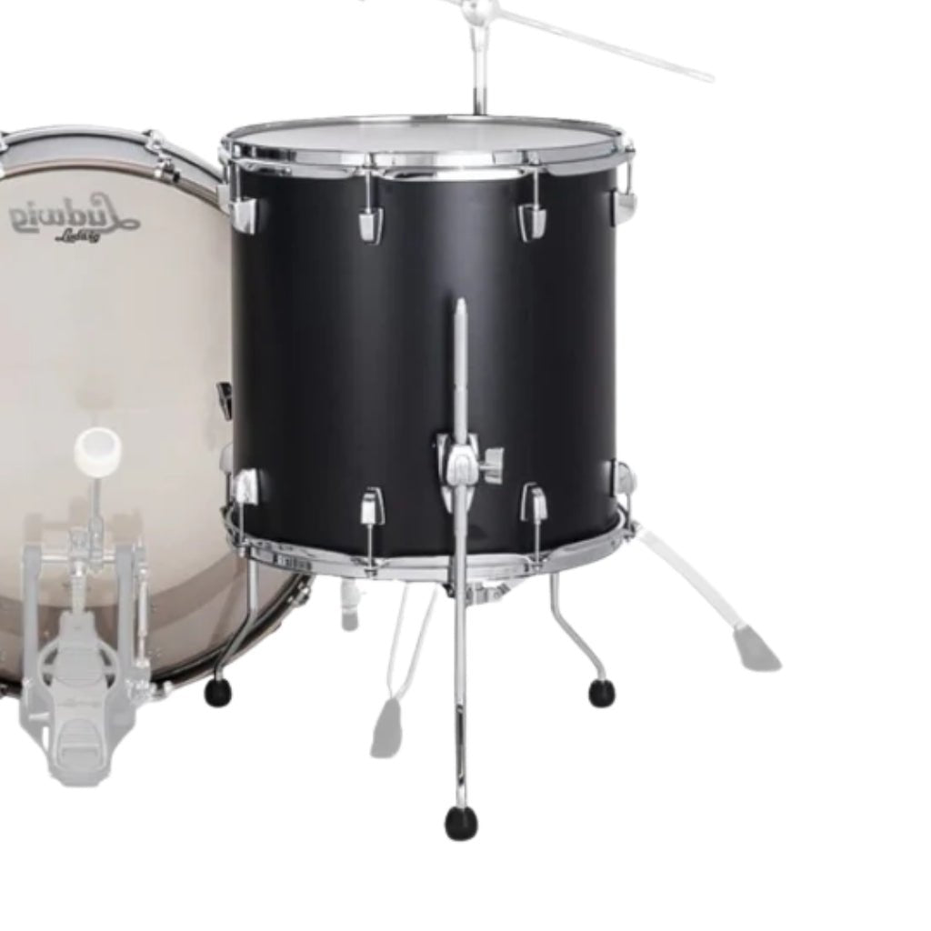 Ludwig Neusonic Floor Tom - 14 x 14 inches, Black Velvet Acoustic Drums Sky Music