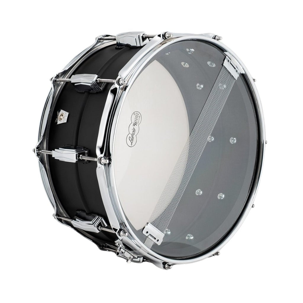 Ludwig Stealth Black Beauty Snare Drum - 6.5 inches x 14 inches, Brass Snare Drum - Flat Black Snare Drums Sky Music