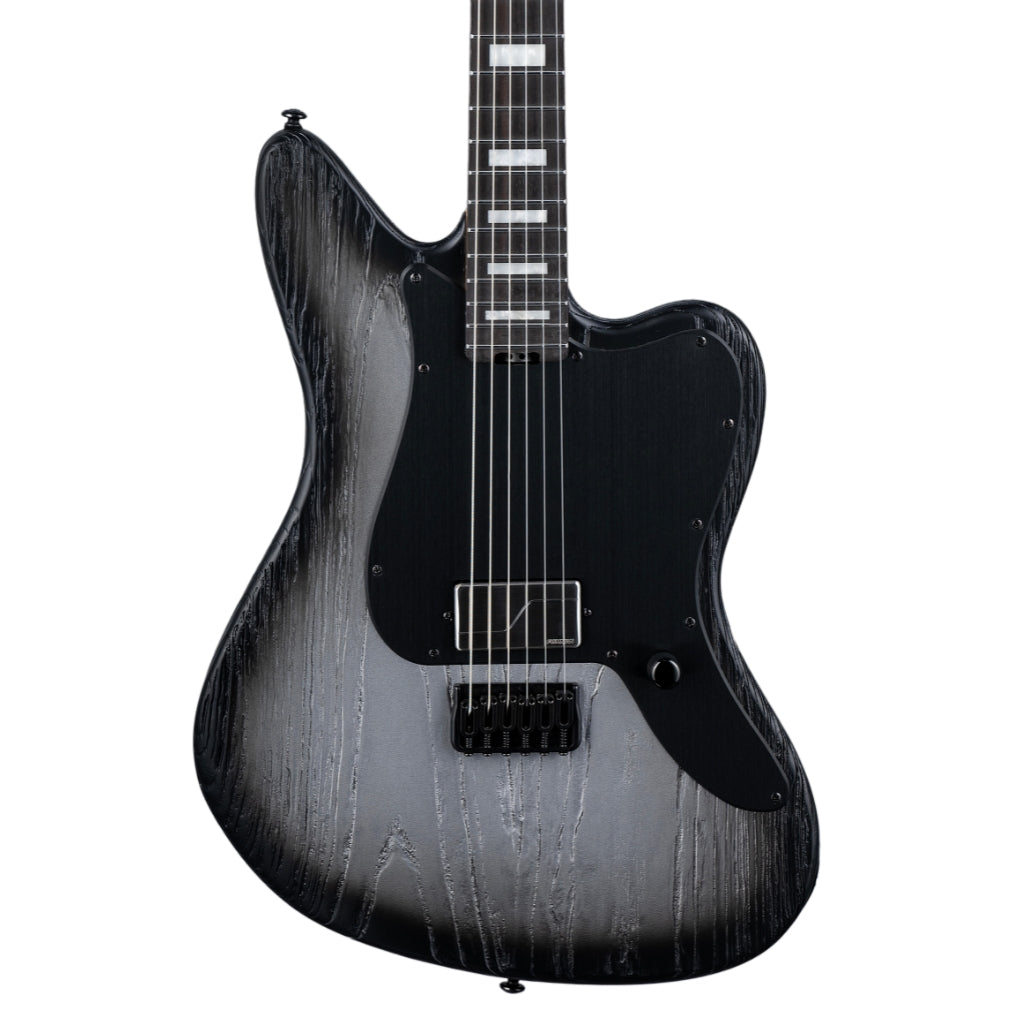 ESP LTD Deluxe XJ-1 Baritone HT Electric Guitar - Silver Blast