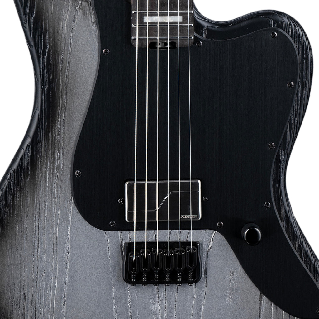 ESP LTD - Deluxe XJ-1 Baritone HT Electric Guitar - Silver Blast