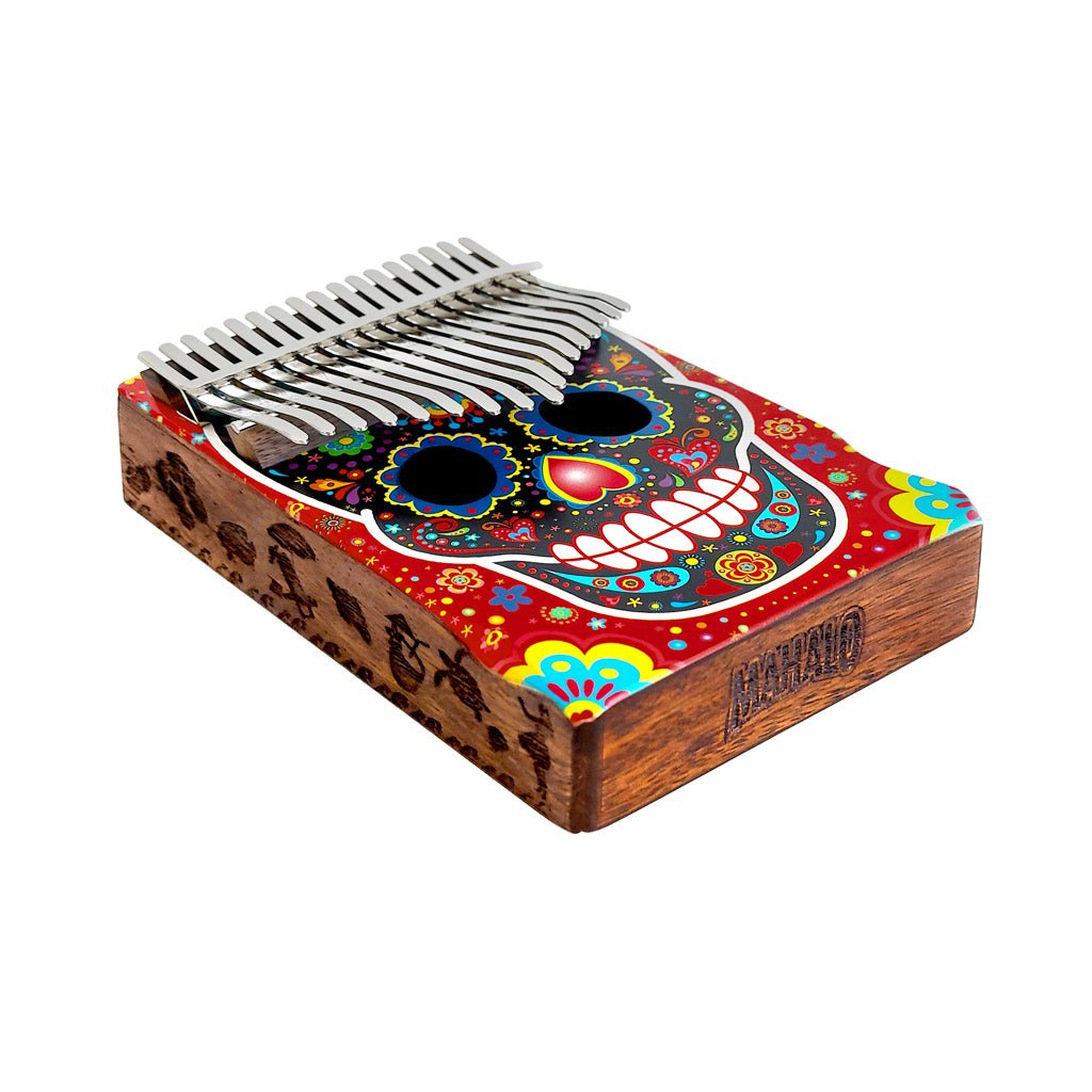 Mahalo 17-Note Skull Kalimba Percussion Sky Music