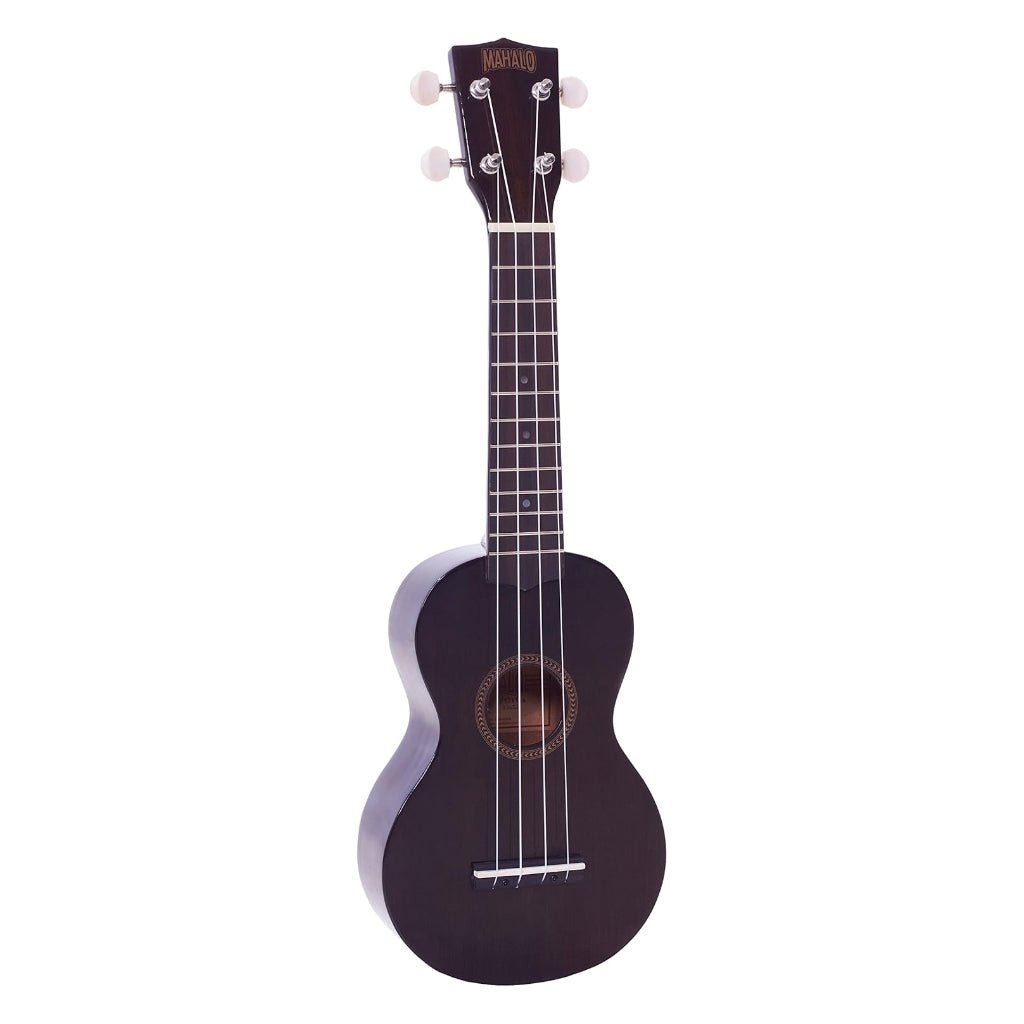 Mahalo MJ1TBK Java Series Soprano Ukulele - Transparent Black Ukuleles Sky Music