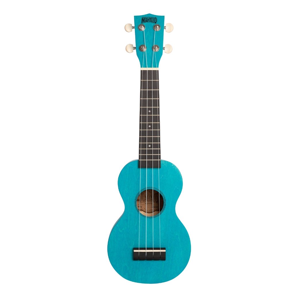 Mahalo ML1AB Island Series Soprano Ukulele - Aqua Blue Ukuleles Sky Music