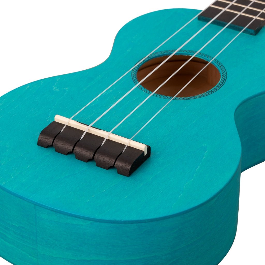 Mahalo ML1AB Island Series Soprano Ukulele - Aqua Blue Ukuleles Sky Music