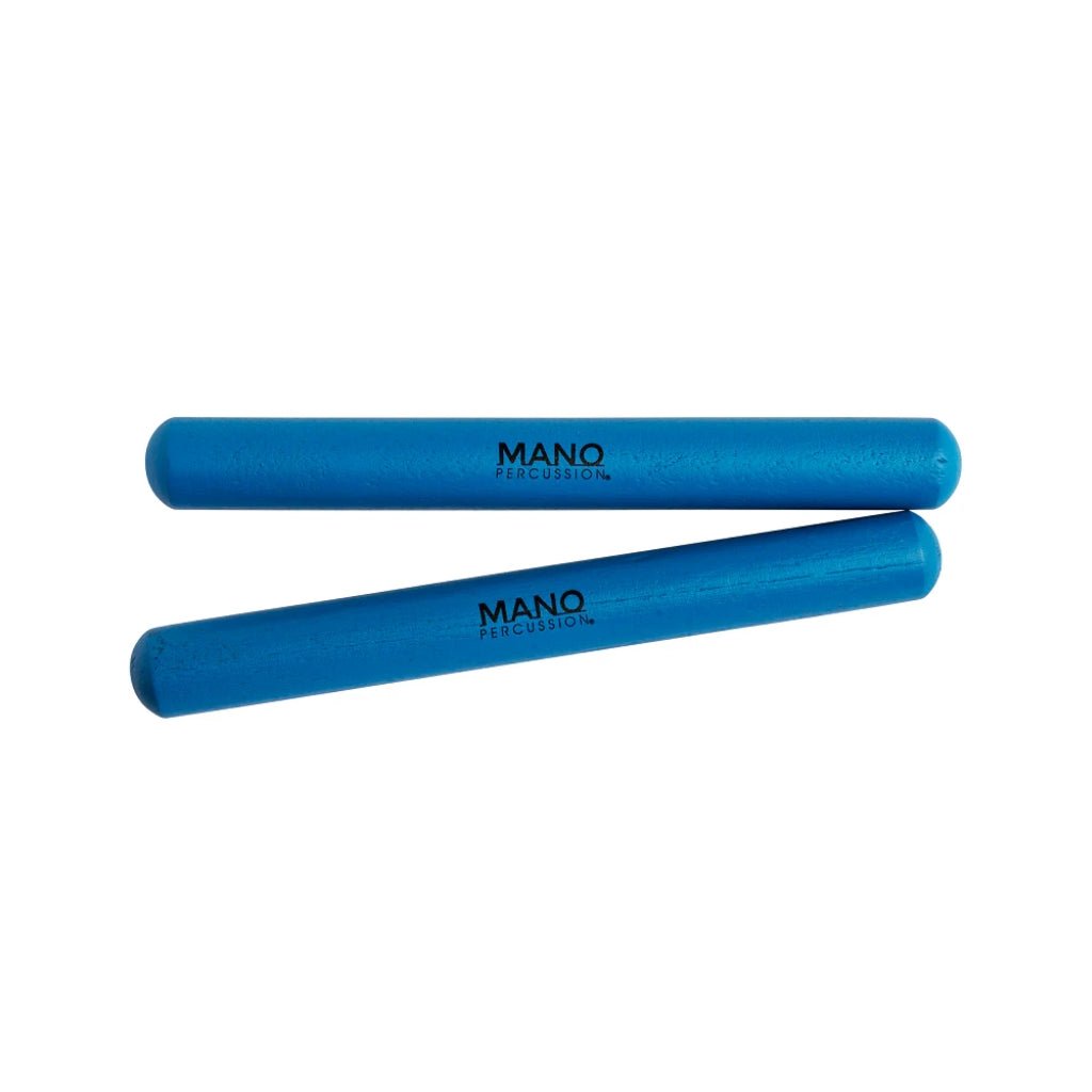 Mano Hardwood Claves - Blue Percussion Sky Music