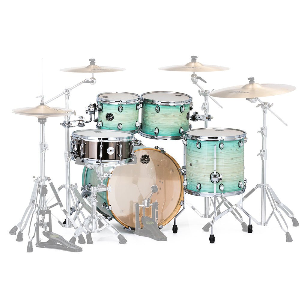Mapex Armory 5-piece Fusion Shell Pack - Ultramarine Acoustic Drums Sky Music