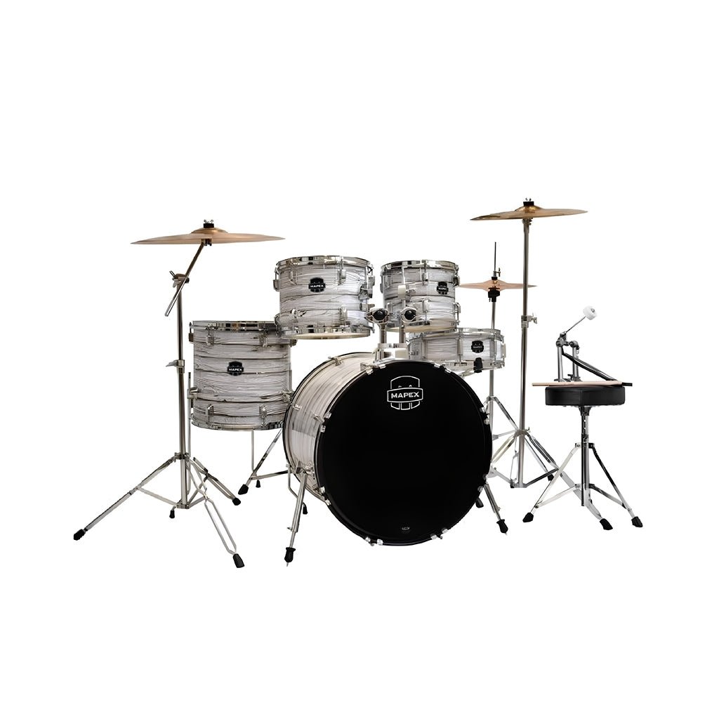 Mapex Prodigy 5-Piece Drum Kit Pack - White Wood Grain Acoustic Drums Sky Music