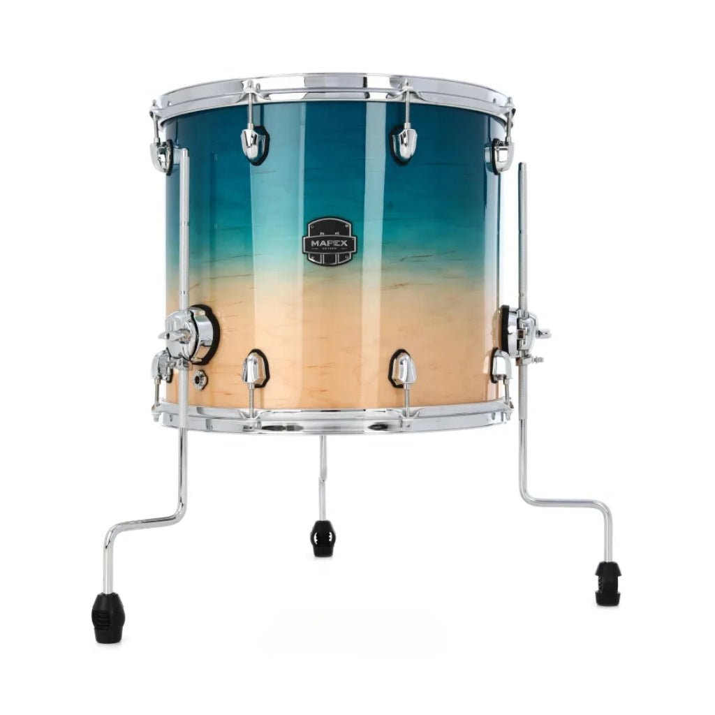 Mapex Saturn 5 Piece Studioease Shell Pack in Aqua Fade Acoustic Drums Sky Music