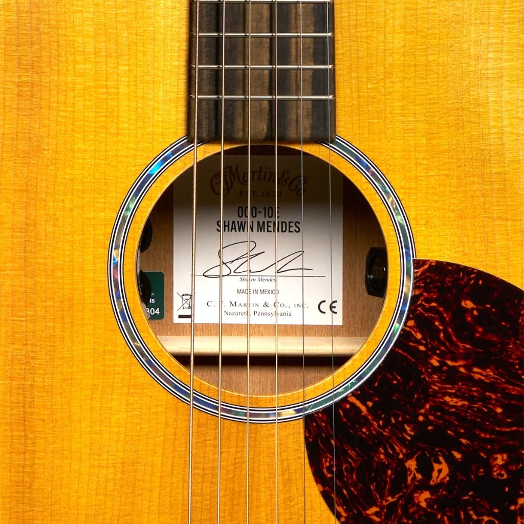 Martin 000-10E Shawn Mendes Signature Artist Edition Acoustic Guitar Acoustic Guitars Sky Music