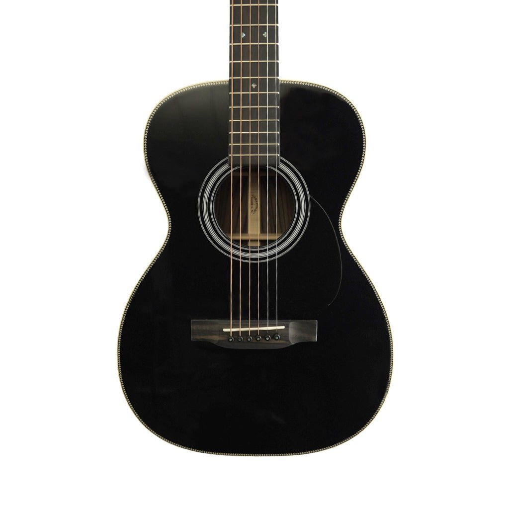 Martin Custom Shop 0-14 Wild Grain East Indian Rosewood Back & Sides Concert Acoustic Guitar - Black Top Acoustic Guitars Sky Music