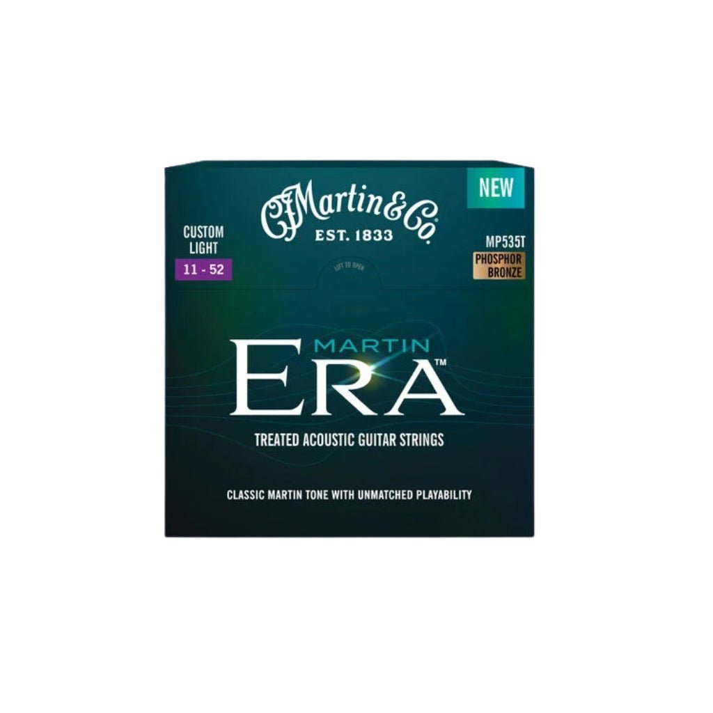 Martin Era Treated Acoustic Guitar Strings Phosphor Bronze - Custom Light Fretted Instrument Strings Sky Music