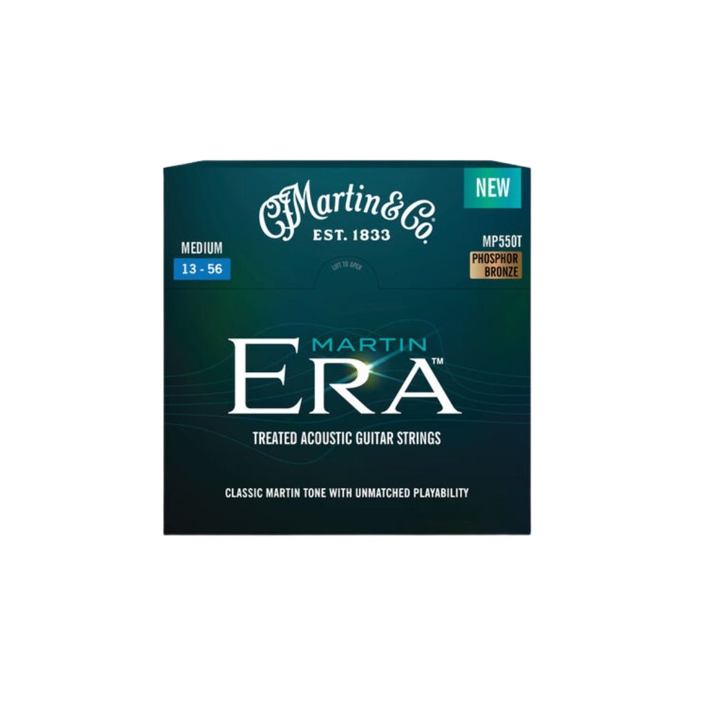 Martin Era Treated Acoustic Guitar Strings Phosphor Bronze - Medium Fretted Instrument Strings Sky Music