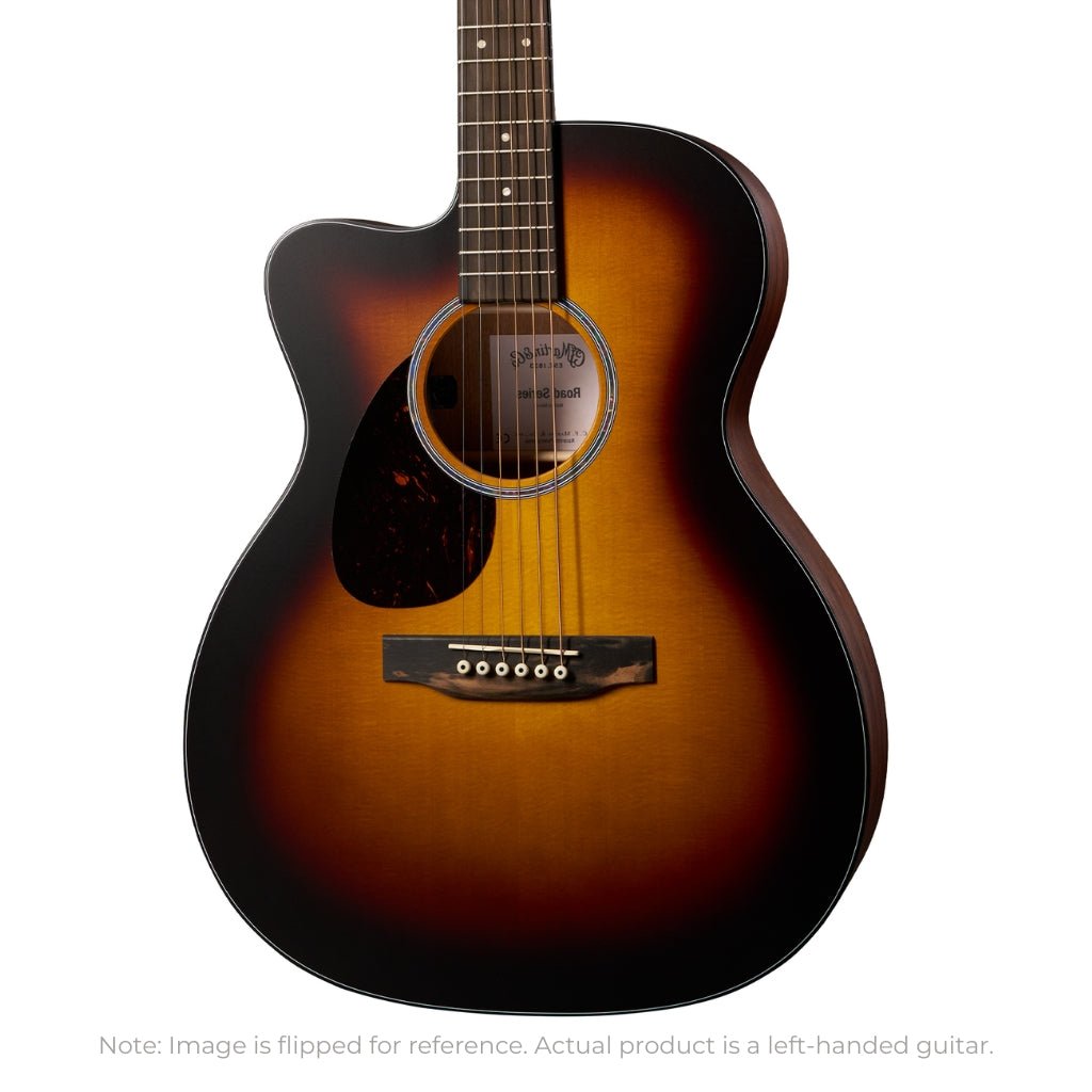 Martin Road Series OMC-10E Left Handed Acoustic-Electric Guitar - Modern Burst Acoustic Guitars Sky Music