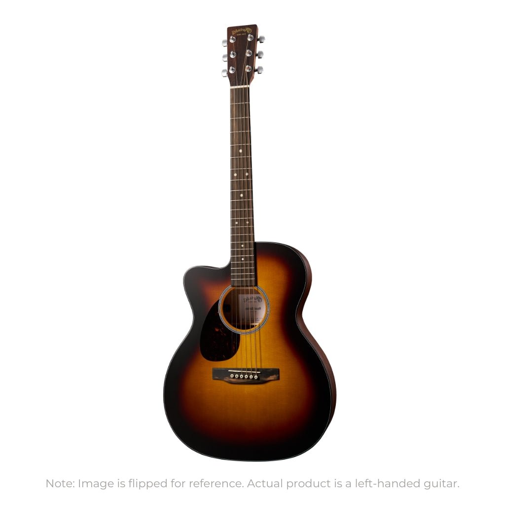 Martin Road Series OMC-10E Left Handed Acoustic-Electric Guitar - Modern Burst Acoustic Guitars Sky Music