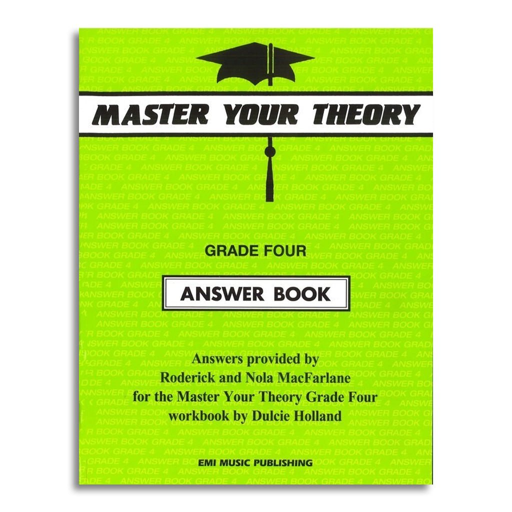 Master Your Theory Answer Book 4 - Book Books Sky Music