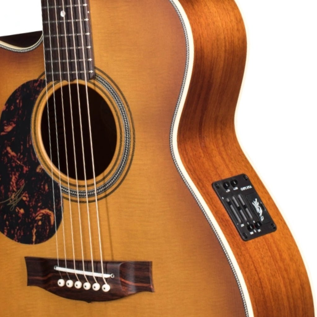 Maton EBG808C Nashville Left Handed - Vintage Amber Burst Acoustic Guitars Sky Music