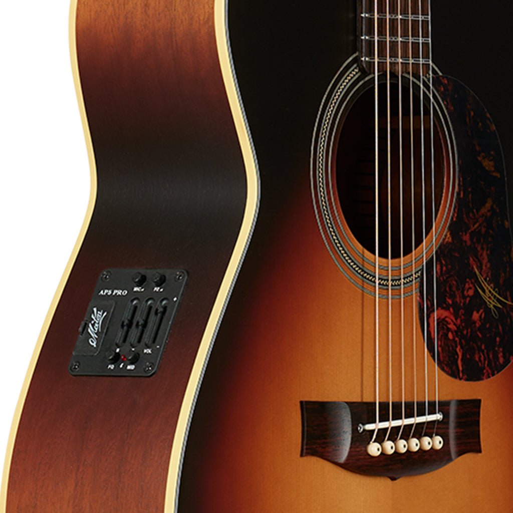 Maton EBG808TE Tommy Emmanuel Signature Acoustic/Electric Guitar - Tobacco Sunburst Acoustic Guitars Sky Music