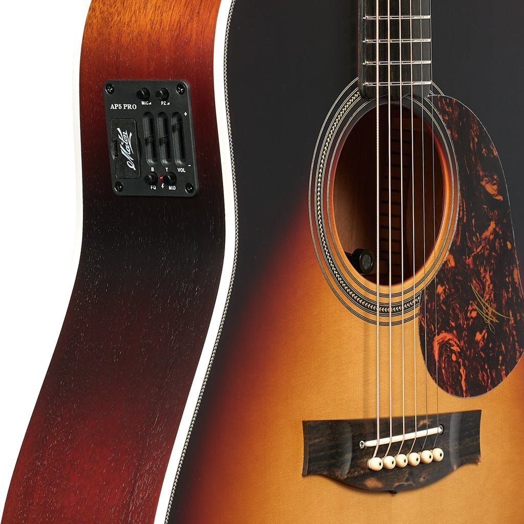 Maton Troubadour Dreadnought - Tobacco Sunburst Acoustic Guitars Sky Music