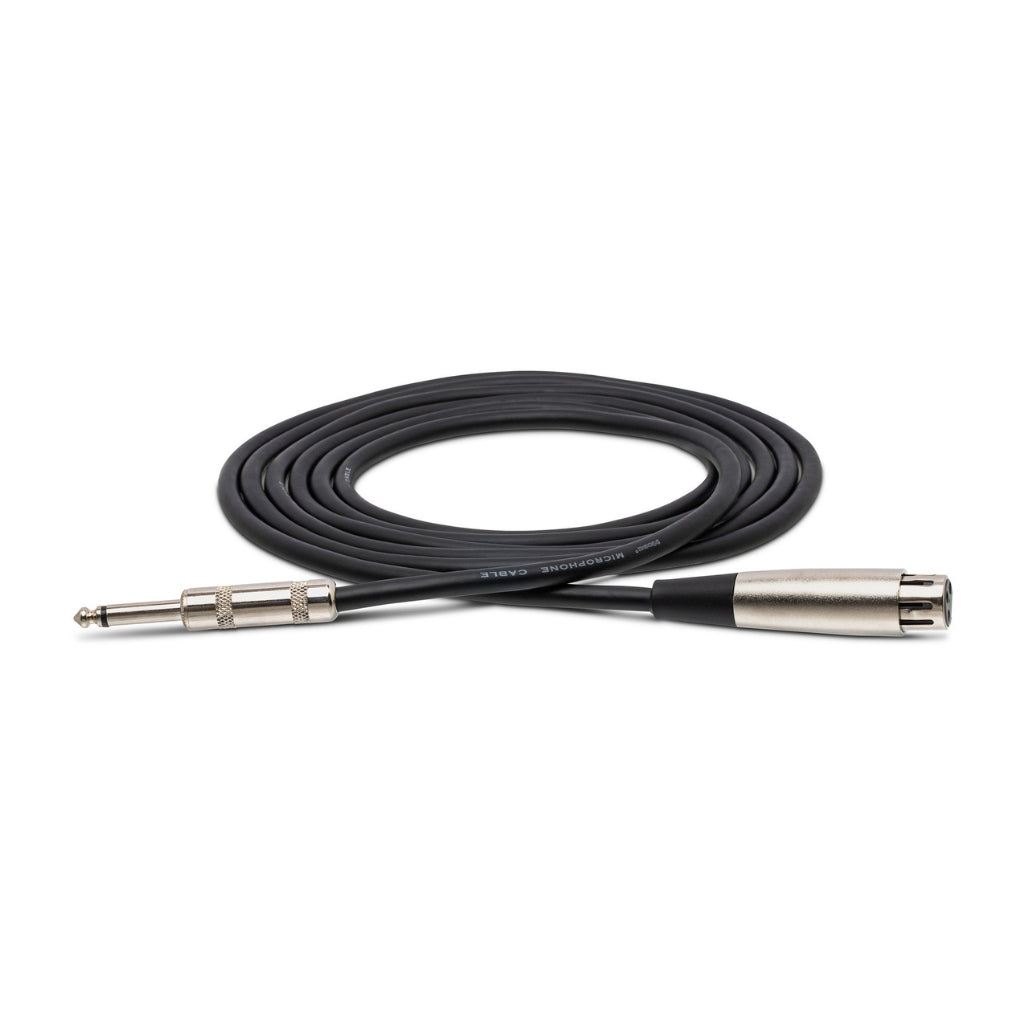 Hosa Technology - XLR3F TO 1/4 IN TS - Hi-Z Microphone Cable 10ft