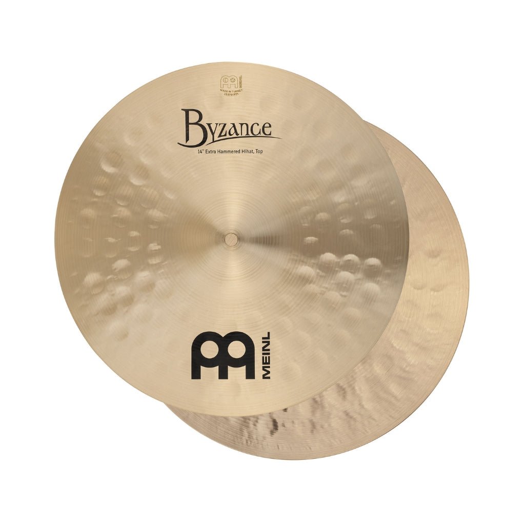 Meinl Cymbals Byzance Extra Hammered Hi-Hats - 14 inches Cymbals Sky Music