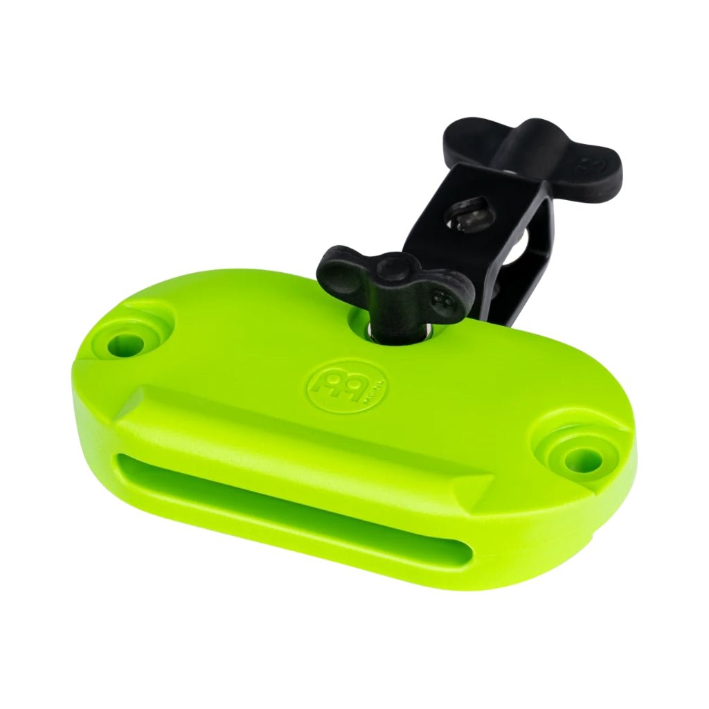 Meinl High Pitch Percussion Block w/Mounting Clamp - Neon Green Percussion Sky Music