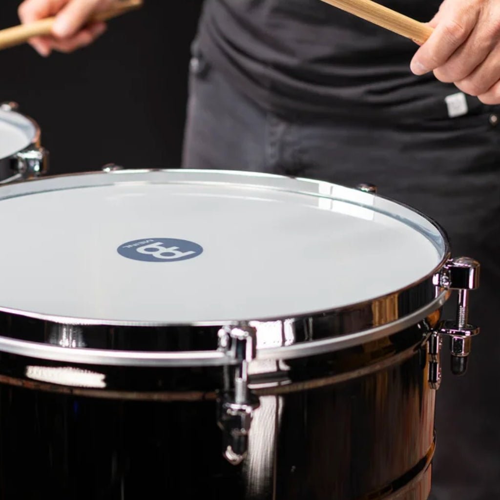 Meinl Percussion Marathon Series Timbales - 14 x 6.5 & 15 x 6.5 inches, Black Nickel Percussion Sky Music