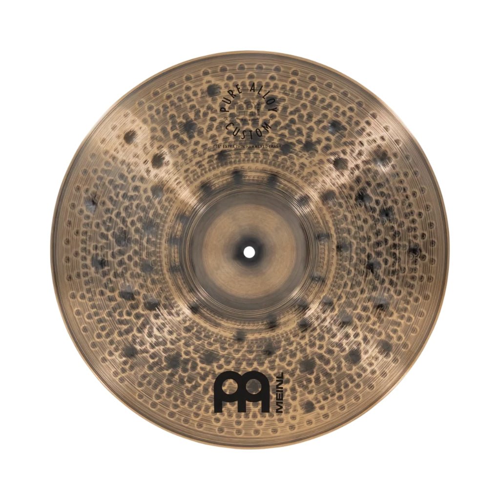 Meinl Pure Alloy Custom 18" Extra Thin Hammered Crash Cymbals Sky Music