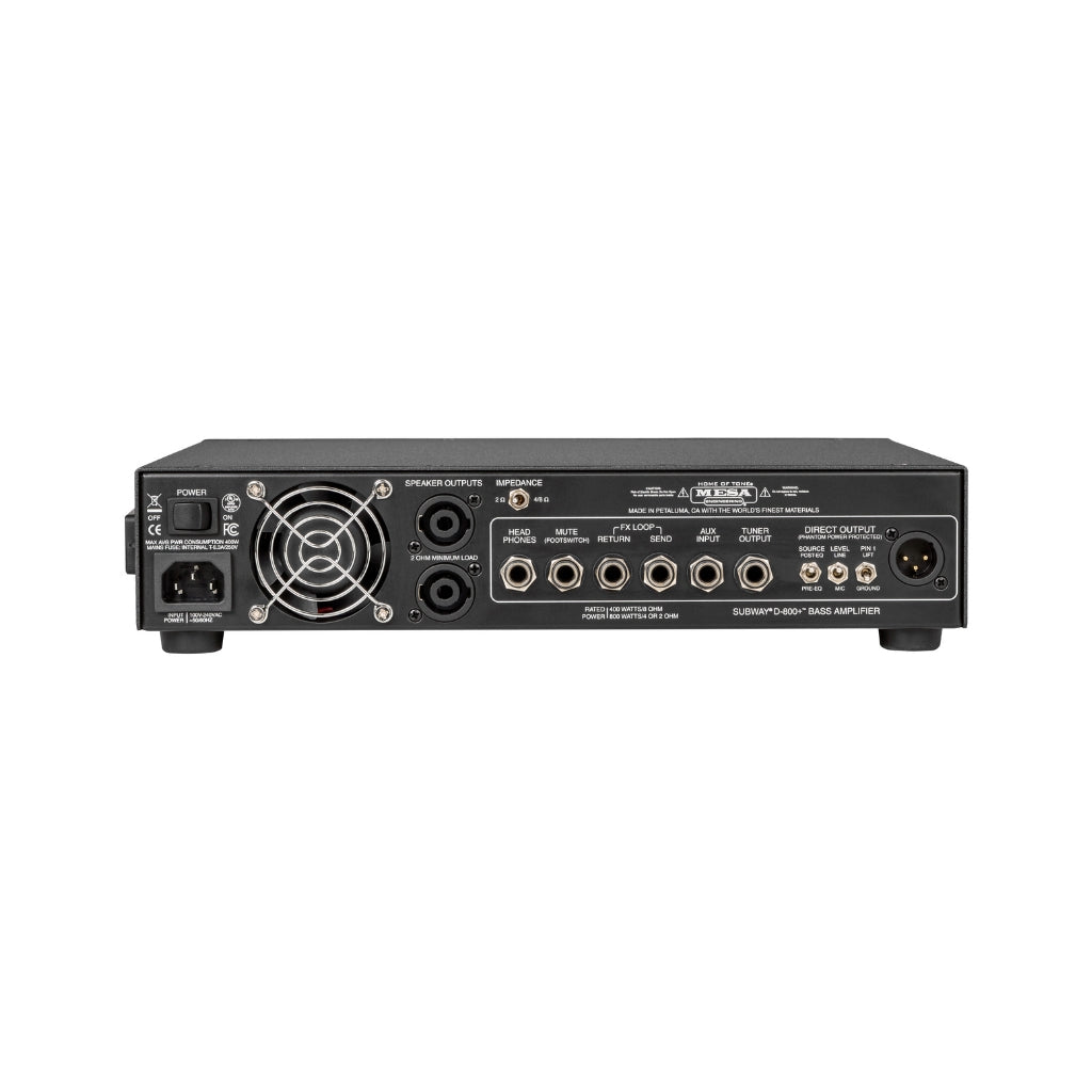 Mesa Boogie Subway D-800+ 800-watt Bass Amp Head Bass Guitar Amplifiers Sky Music