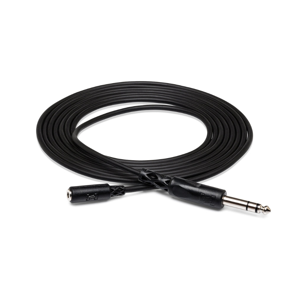 Hosa Technology - 3.5 mm TRS to 1/4 in TRS - Headphone Adapter Cable 25ft
