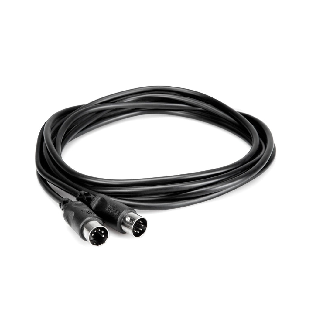 Hosa - 5-pin DIN to Same - MIDI Cable 3ft Black