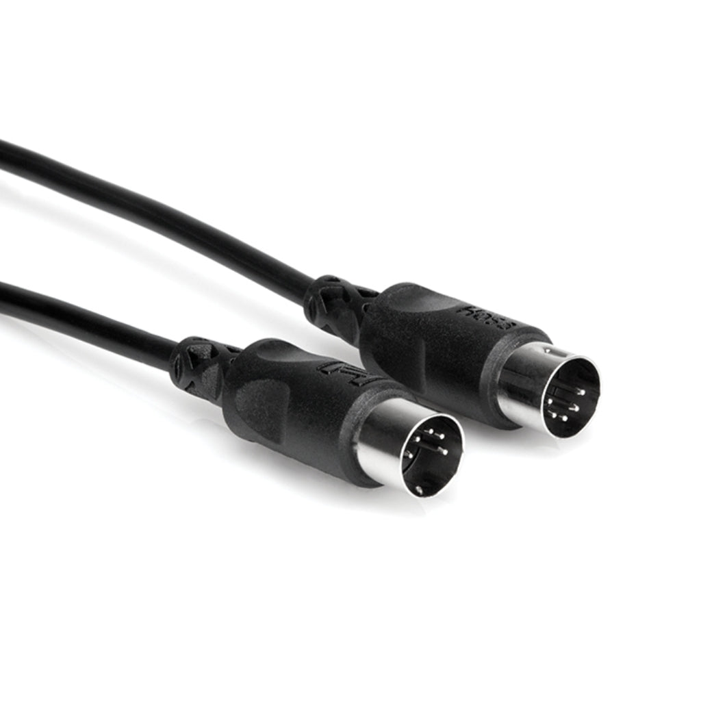 Hosa - 5-pin DIN to Same - MIDI Cable 3ft Black