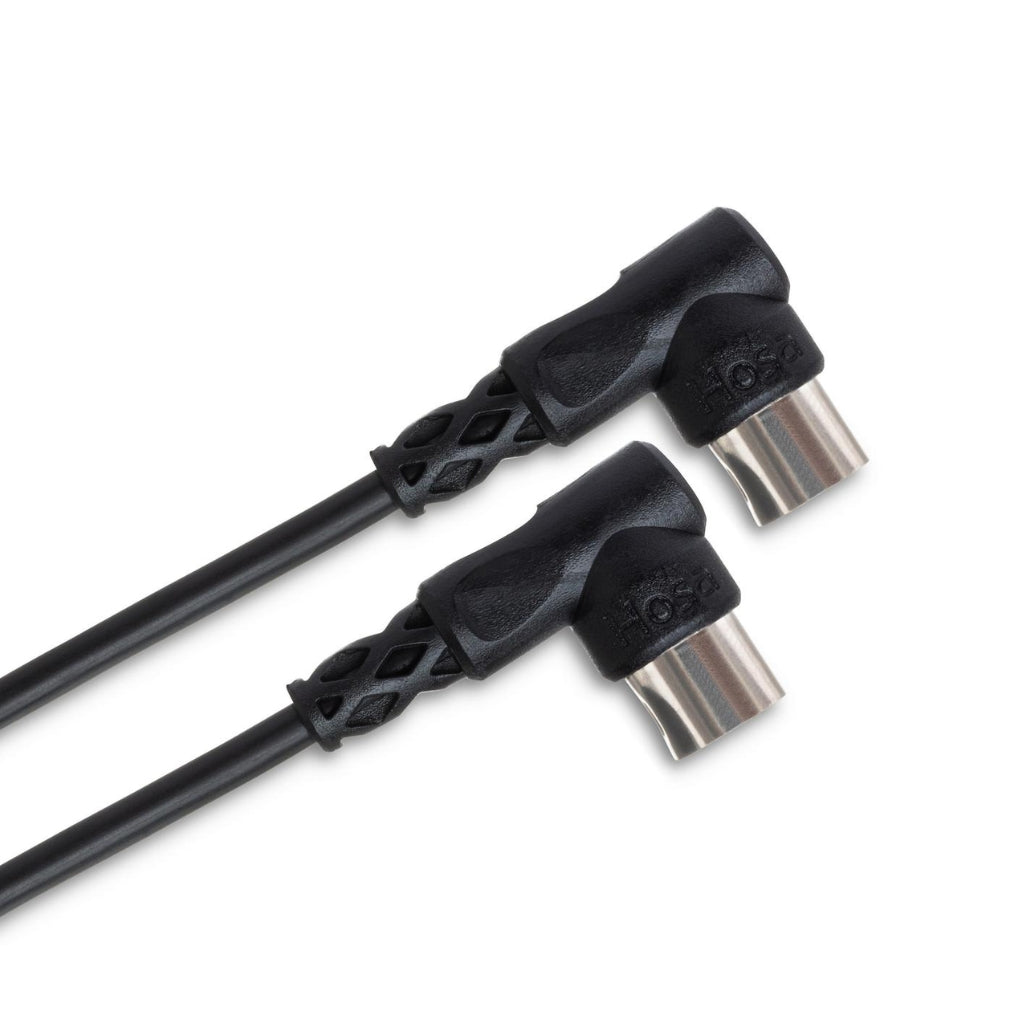Hosa Technology - Right-Angle 5-pin DIN to Same - MIDI Cable 10ft