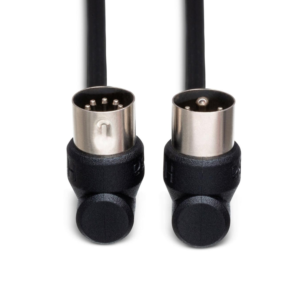 Hosa Technology - Right-Angle 5-pin DIN to Same - MIDI Cable 10ft