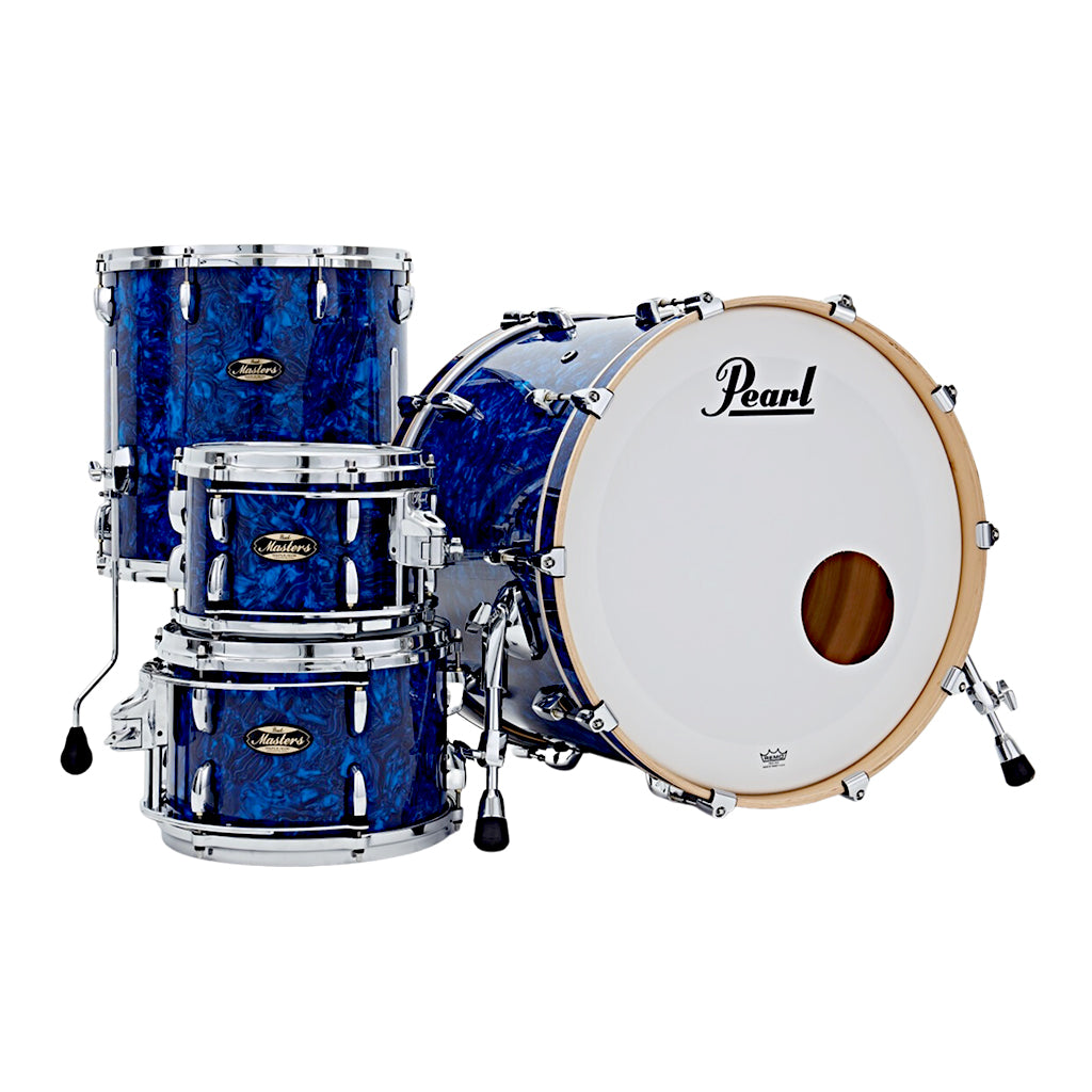 Pearl Masters Maple Gum 22 4 Piece R2 L Rod Blue Abalone