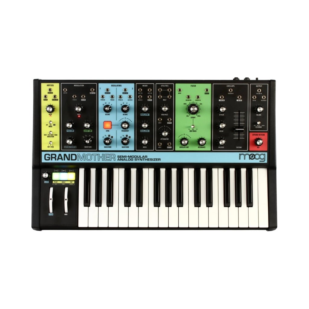 Moog Grandmother Semi-Modular Analog Synthesizer and Step Sequencer Synthesizers Sky Music
