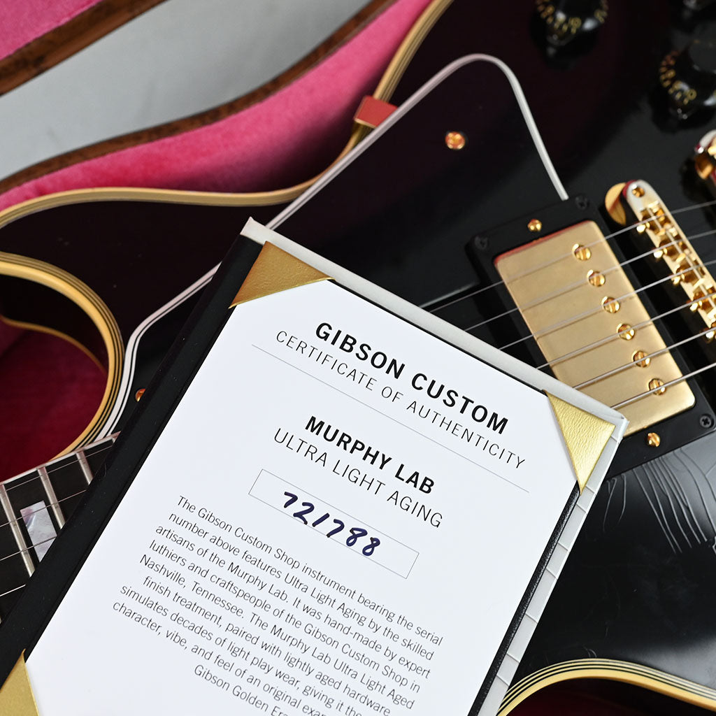 Gibson Custom Shop Murphy Lab 1957 Les Paul Custom - Ultra Light Aged - Ebony