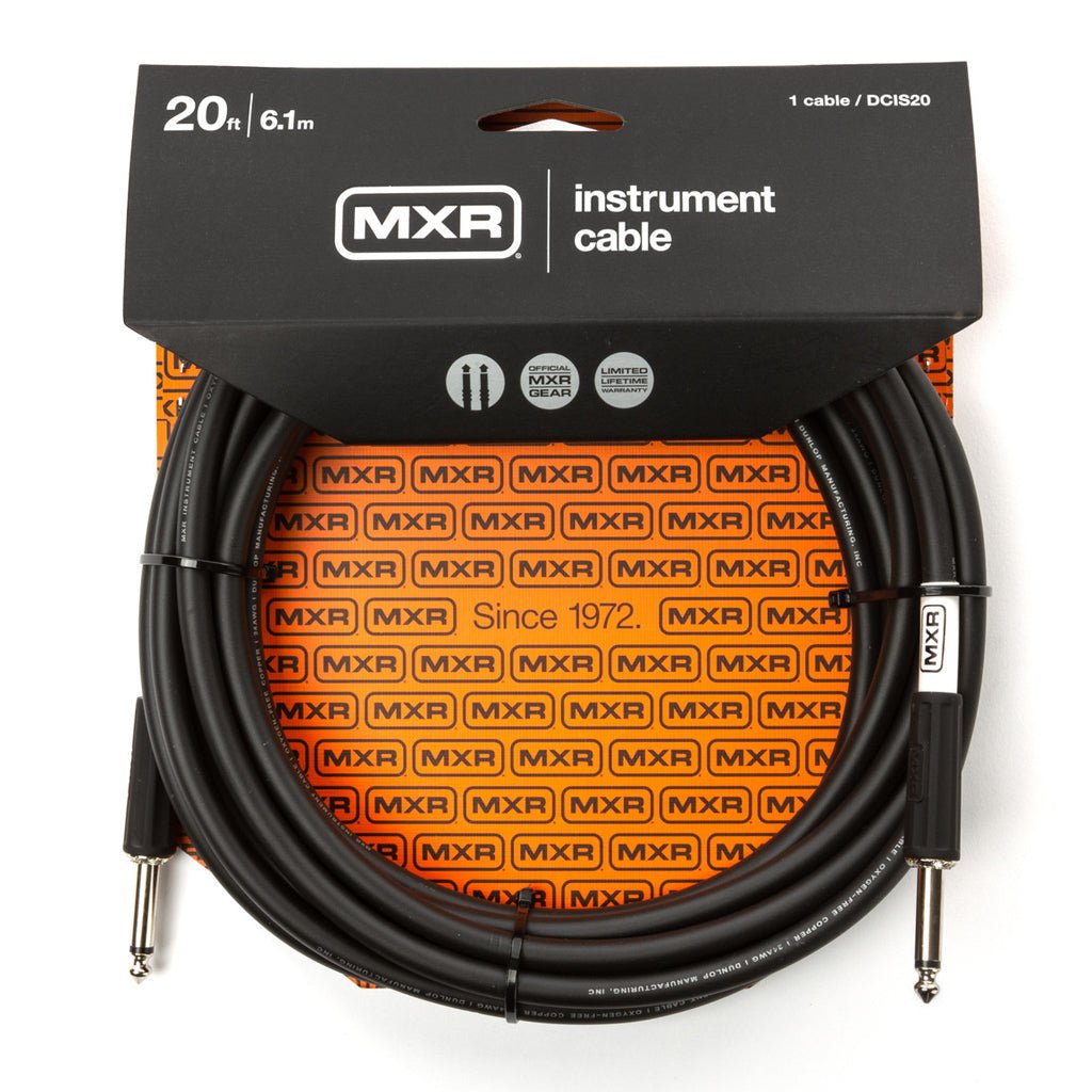 MXR 20ft Guitar Cable - Straight to Straight Instrument Cables Sky Music