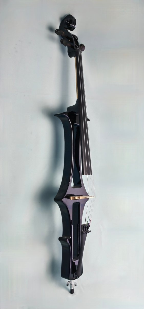 Nameless Electric Cello Black ECE-BK-4/4, with Bow and Bag Cellos Sky Music