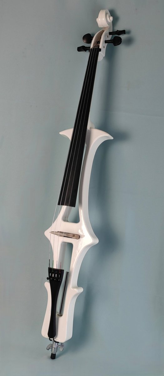 Nameless Electric Cello White ECE-WH-4/4, with Bow and Bag Cellos Sky Music