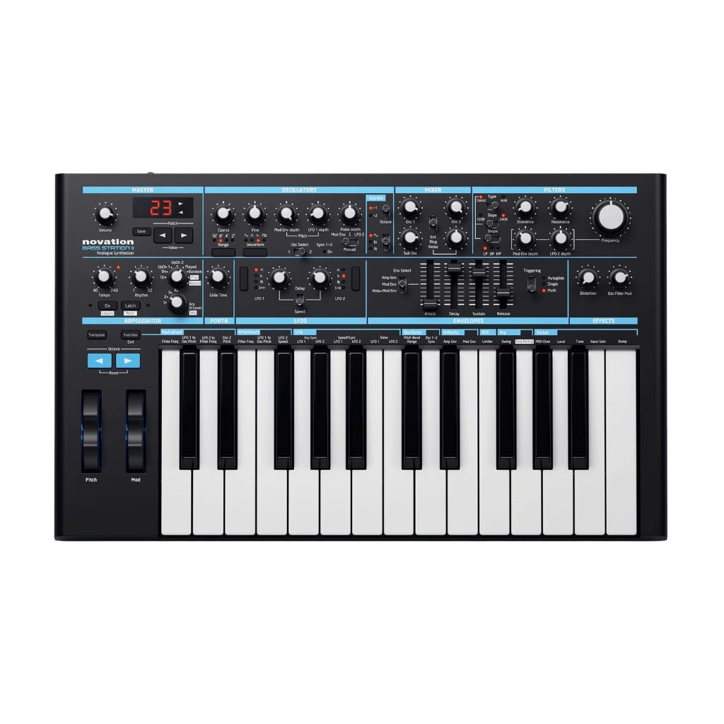 Novation Bass Station II 25-Key Analogue Synthesizer Synthesizers Sky Music