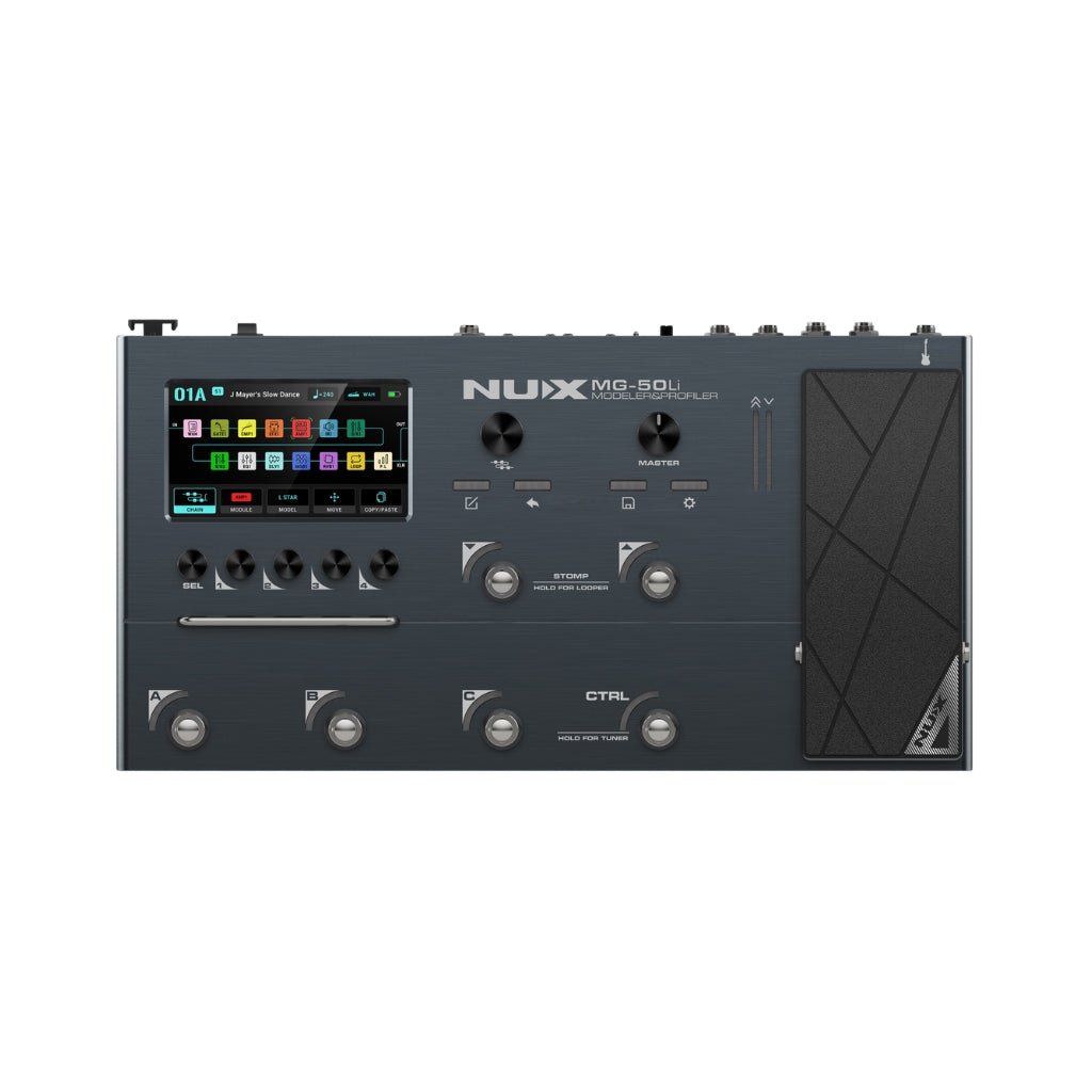 NU-X MG-50Li Versatile Guitar/Bass Modeler &amp; Profiler - Shadow Mist Effects Pedals Sky Music