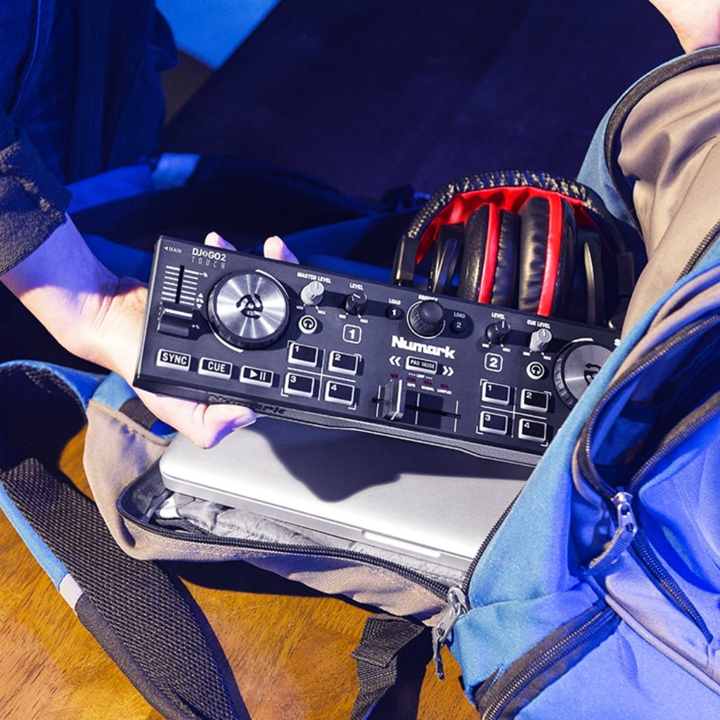 Numark DJ2GO2 Touch Pocket DJ Controller with Capacitive Touch Jog Wheels DJ Controllers Sky Music