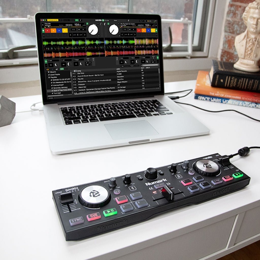 Numark DJ2GO2 Touch Pocket DJ Controller with Capacitive Touch Jog Wheels DJ Controllers Sky Music