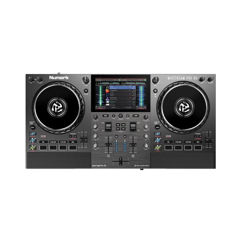 Numark Mixstream Pro Go Battery-Powered Standalone Streaming DJ Controller with Amazon Music DJ Controllers Sky Music