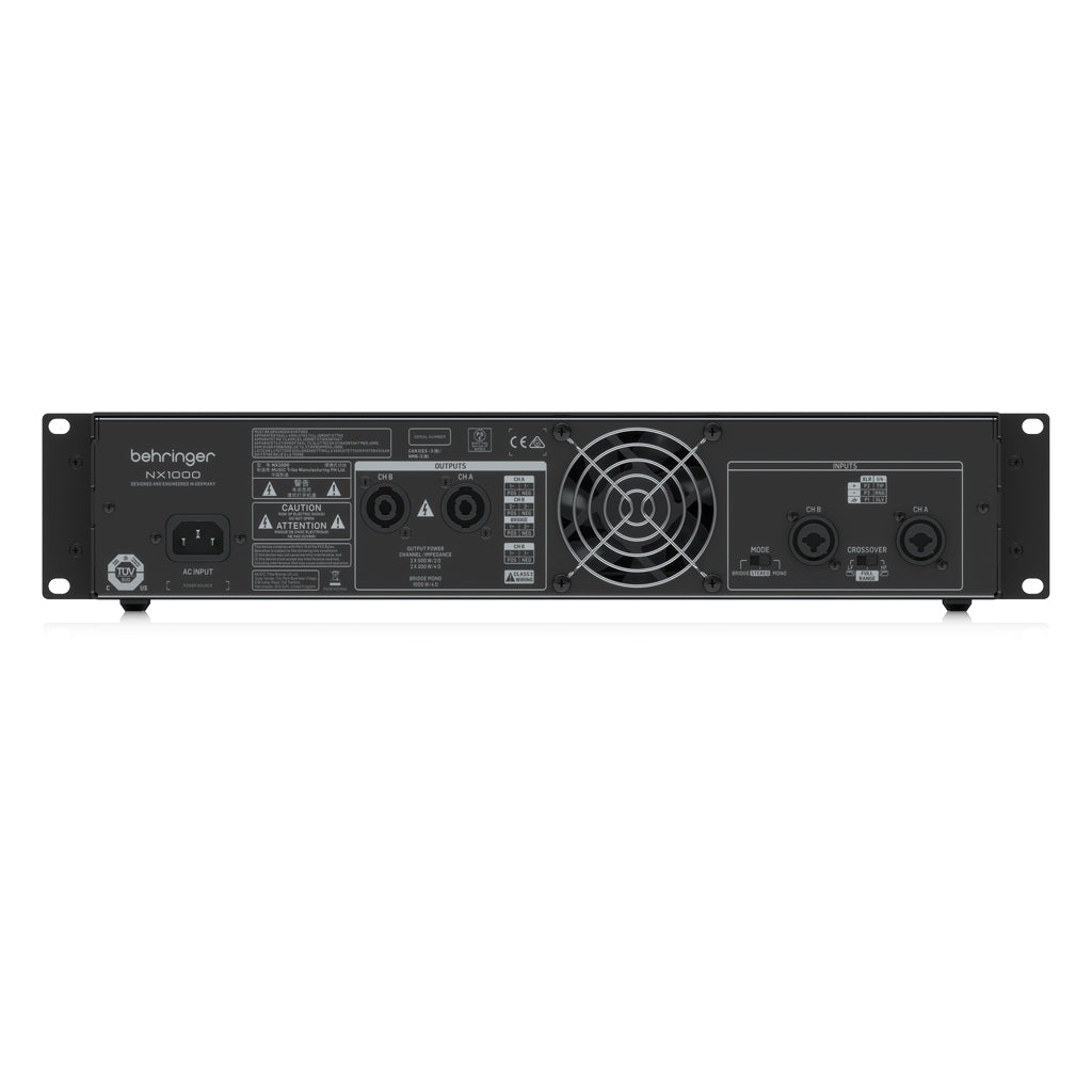 Behringer - NX1000 - Power Amplifier W/smartsense