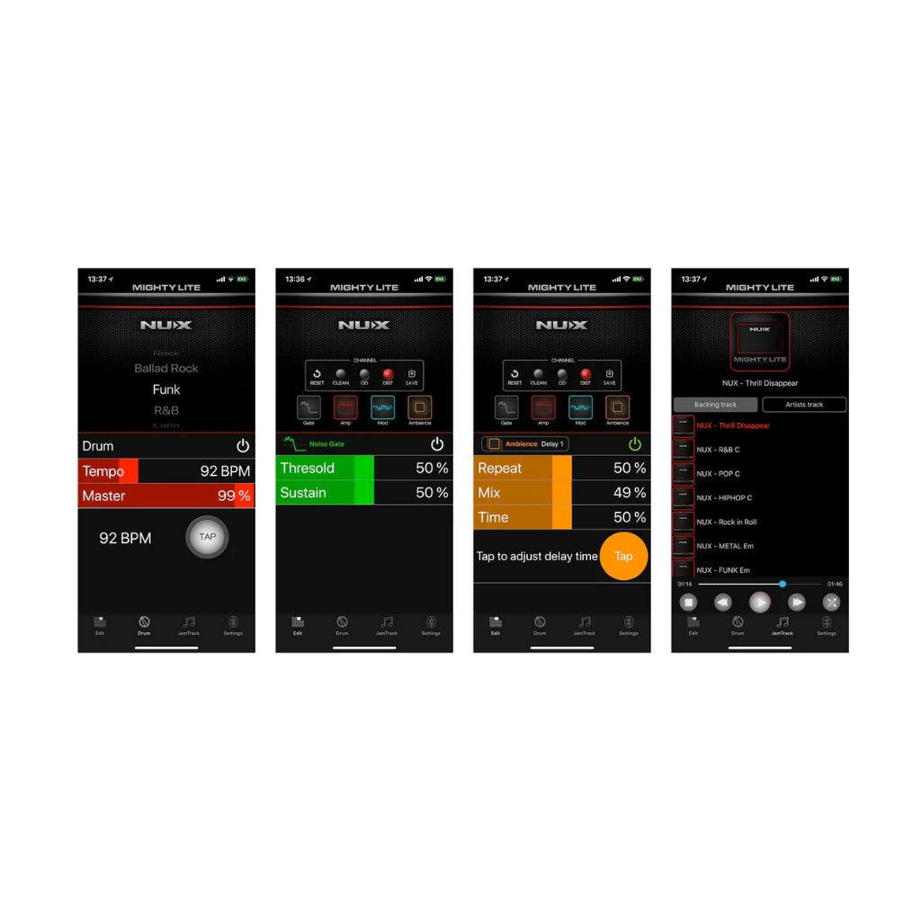 NUX - Mighty Lite BT - 3 Watt Portable Guitar Desktop Amplifier Bluetooth