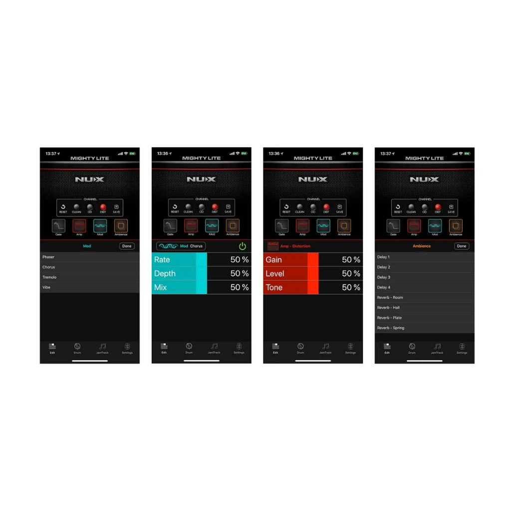 NUX - Mighty Lite BT - 3 Watt Portable Guitar Desktop Amplifier Bluetooth