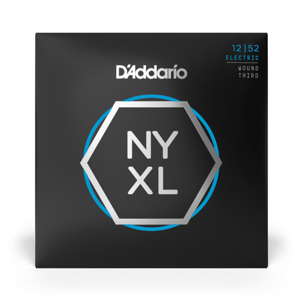 D'Addario NYXL1252W NYXL 12 52 Guitar Strings Wound 3rd String