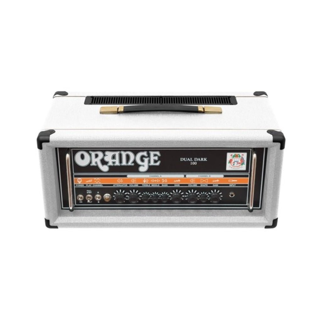Orange Dual Dark 100 Limited Edition Amp Head - White Electric Guitar Amplifiers Sky Music